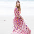 Chiffon Floral Swimwear Bathing Suit Beach Cape
